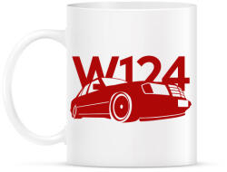 printfashion Mercedes w124 - Bögre - Fehér (791167)