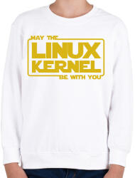 printfashion A Linux Kernel legyen veled - Gyerek pulóver - Fehér (3920662)