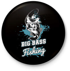 printfashion Nagy fogás - Kitűző, hűtőmágnes - Fekete (3102097)