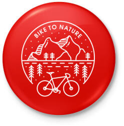 printfashion Kerékpározz - Kitűző, hűtőmágnes - Piros (3628534)