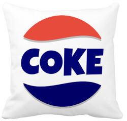 printfashion COKE - Párnahuzat, Díszpárnahuzat - Fehér (10154680)