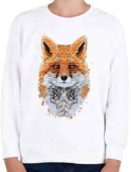 printfashion róka - Gyerek pulóver - Fehér (14693637)