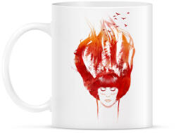 printfashion Burning forest - Bögre - Fehér (788646)