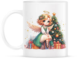 printfashion Karácsonyi angyal - Bögre - Fehér (15007801)