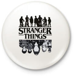 printfashion Stranger things - Kitűző, hűtőmágnes - Fehér (14392370)