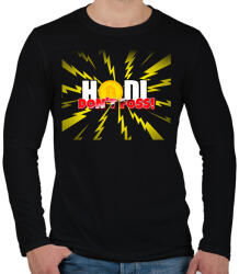 printfashion HODL DON'T FOSS - Férfi hosszú ujjú póló - Fekete (10484304)