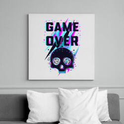printfashion Game Over (világos) - Vászonkép - Fehér (6636770)