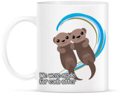 printfashion Egymásnak lettünk teremtve - vidra - Bögre - Fehér (14041258)