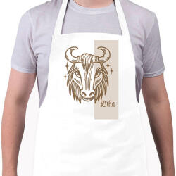printfashion Bika horoszkóp - Kötény - Fehér (6273651)