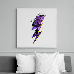 printfashion Thunderwolf - Vászonkép - Fehér (6621276)