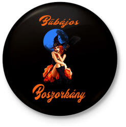 printfashion bűbájos boszorkány - Kitűző, hűtőmágnes - Fekete (10481796)