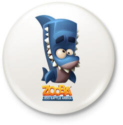 printfashion Zooba - Finn - Kitűző, hűtőmágnes - Fehér (4603096)