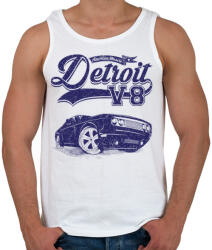 printfashion Detroit V8 - Férfi atléta - Fehér (42664)