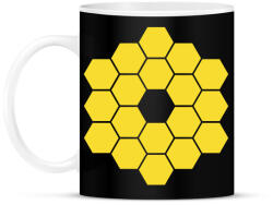 printfashion JWST James Webb Space Telescope - Bögre - Fekete (7580515)