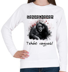 printfashion gondolkodom - Női pulóver - Fehér (1677657)