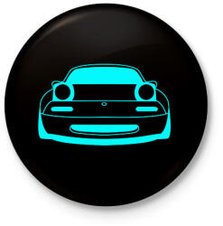printfashion Mazda mx5 - Kitűző, hűtőmágnes - Fekete (15777811)