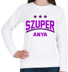 printfashion Szuper anyák - Női pulóver - Fehér (1238797)