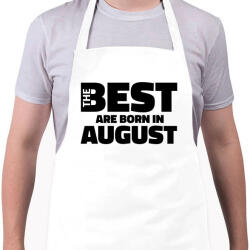 printfashion The Best are born in august - Kötény - Fehér (5426264)