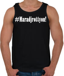 printfashion Maradj rottyon! - Férfi atléta - Fekete (2461662)