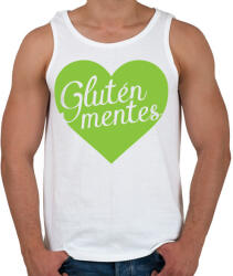 printfashion gluten-free-love-green - Férfi atléta - Fehér (887336)