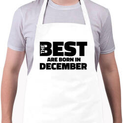 printfashion The Best are born in december - Kötény - Fehér (5426562)