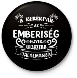 printfashion A kerékpár - Kitűző, hűtőmágnes - Fekete (7435205)