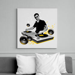 printfashion Dj - Vászonkép - Fehér (6625617)