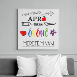printfashion Nekem óvónő méretem van - Vászonkép - Fehér (7315098)