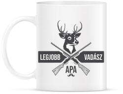 printfashion Legjobb Vadász Apa - Bögre - Fehér (2595898)