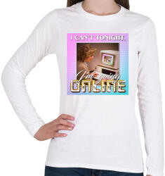 printfashion I Can't Tonight - I'm Going Online - Női hosszú ujjú póló - Fehér (1566282)