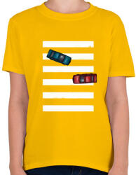 printfashion Az út közepén - Gyerek póló - Sárga (418701)