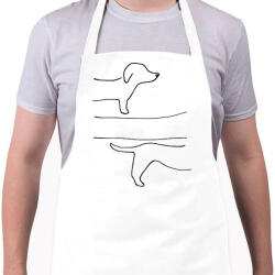 printfashion végtelen tacsi fekete - Kötény - Fehér (15505762)