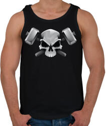 printfashion Skull Hammer - Férfi atléta - Fekete (862745)