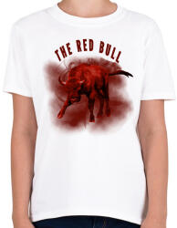 printfashion The red bull - Gyerek póló - Fehér (1339872)