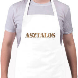 printfashion Asztalos - Fa mintás - Kötény - Fehér (6562949)