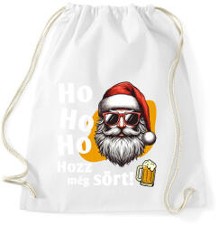 printfashion Vicces sörözős mikulás - Sportzsák, Tornazsák - Fehér (15177285)