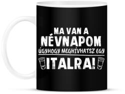 printfashion Meghívhatsz egy italra - Bögre - Fekete (15724006)