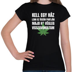 printfashion Kell egy ház lenn az óceán partján 3 - Női póló - Fekete (10760433)