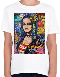 printfashion Absztrakt Mona - Gyerek póló - Fehér (2872696)