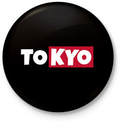 printfashion TOKYO - Kitűző, hűtőmágnes - Fekete (11527201)