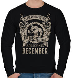 printfashion A legjobbak decemberben születnek - Férfi pulóver - Fekete (1129213)