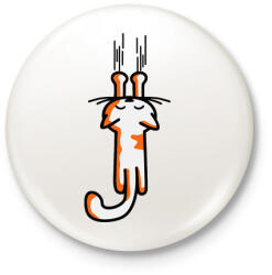 printfashion Kapaszkodom! - Kitűző, hűtőmágnes - Fehér (3074641)