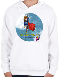 printfashion feltoltes - Gyerek kapucnis pulóver - Fehér (15756137)