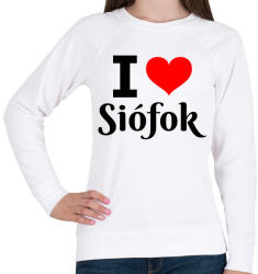 printfashion I love Siófok - Női pulóver - Fehér (10650330)