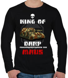 printfashion king of darp - Férfi hosszú ujjú póló - Fekete (2446787)