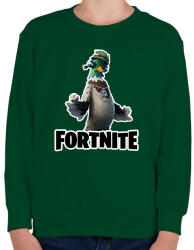 printfashion Sgt. Drake - fortnite - Gyerek pulóver - Sötétzöld (15732499)