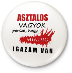 printfashion Asztalos vagyok - Kitűző, hűtőmágnes - Fehér (16284016)