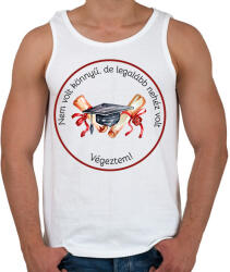 printfashion Nem volt könnyű, de legalább nehéz volt - Férfi atléta - Fehér (6339259)