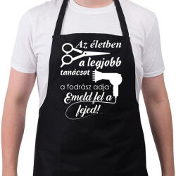 printfashion fodrász - Kötény - Fekete (4929863)