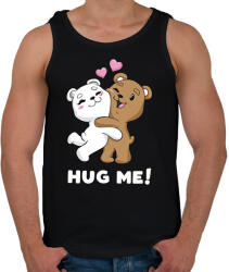printfashion Hug me! - Férfi atléta - Fekete (2182820)